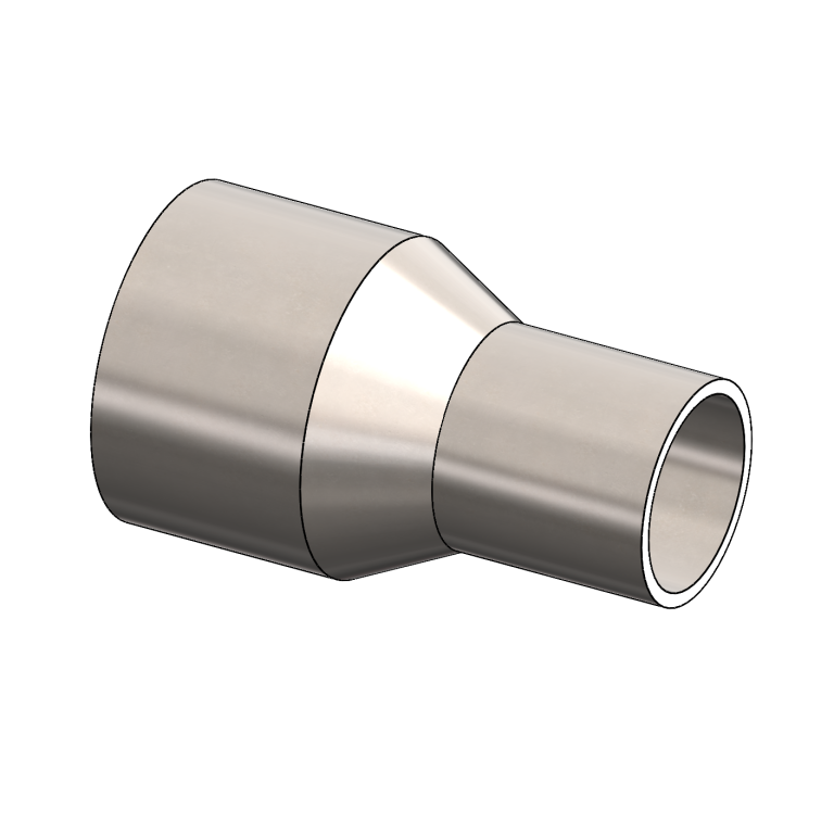 ASME BPE DT-4.1.3-1 Concentric Reducer, Plain Weld End